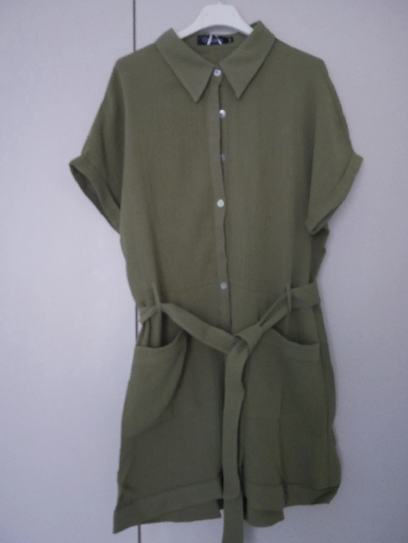 Nieuwe kaki playsuit van katoengaas  – photo 7
